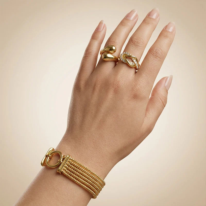Sabine Multi-Strand Mesh Bracelet For Women