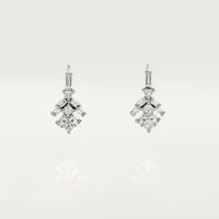 Celestial Baguette, Princess & Trillion Diamond Drop Earrings