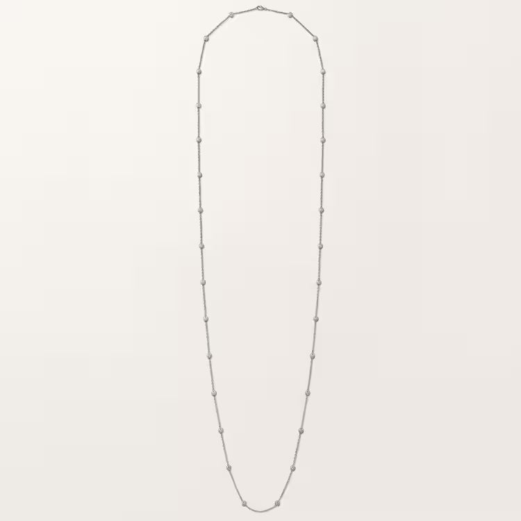 Celeste Beaded Layered Long Chain Necklace