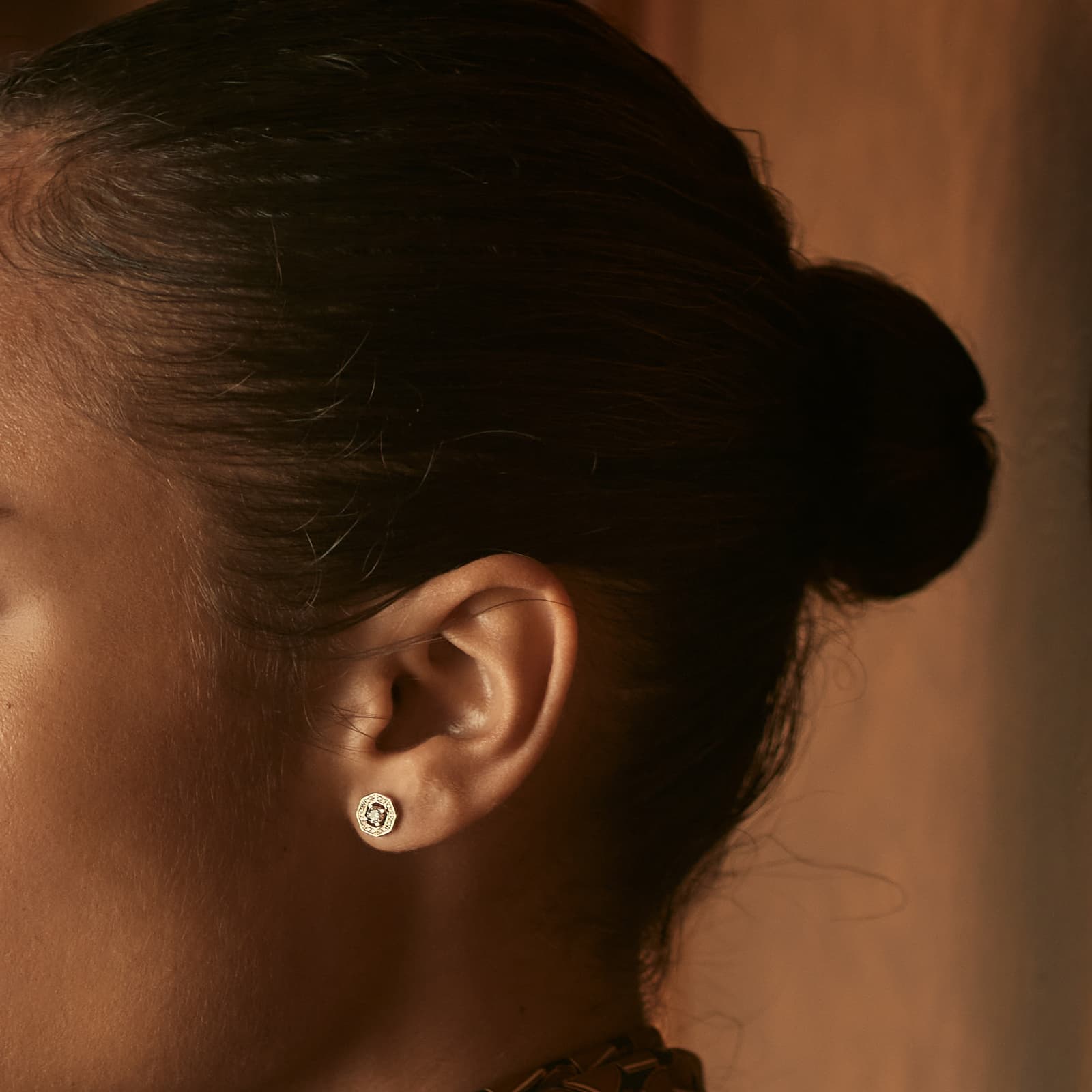 The Octavia Halo Diamond Stud Earrings