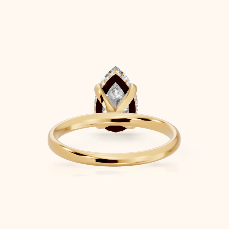 Pear Diamond Engagement & Wedding Ring