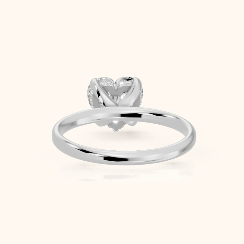 Heart Diamond Engagement & Weddind Ring