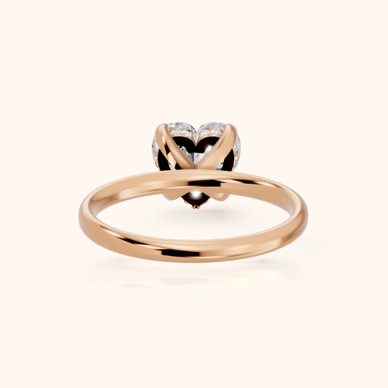 Heart Diamond Engagement & Weddind Ring