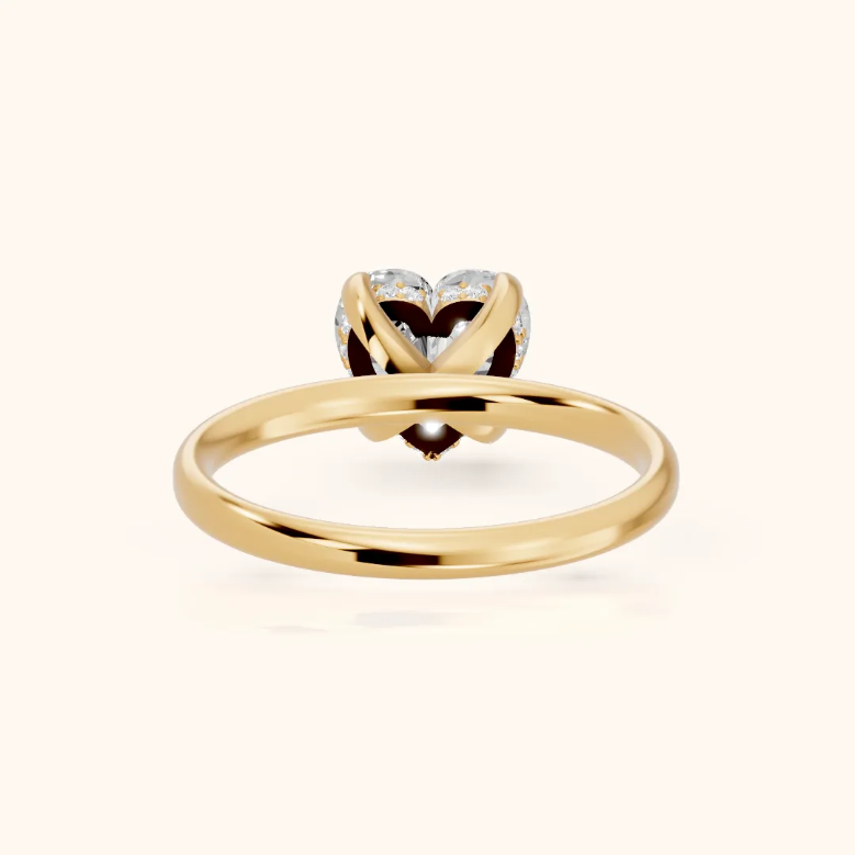 Heart Diamond Engagement & Weddind Ring