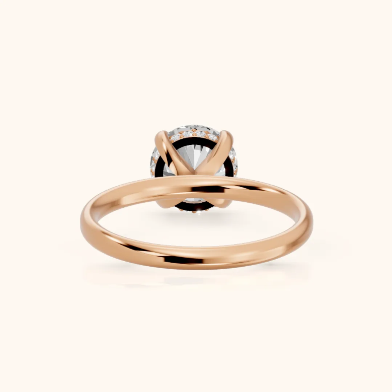 Round Diamond Engagement & Wedding Ring