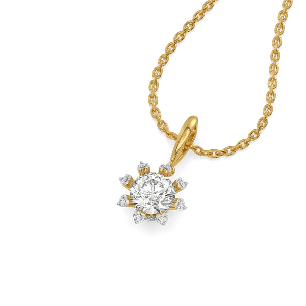 Aurelia Floral Radiance Diamond Necklace