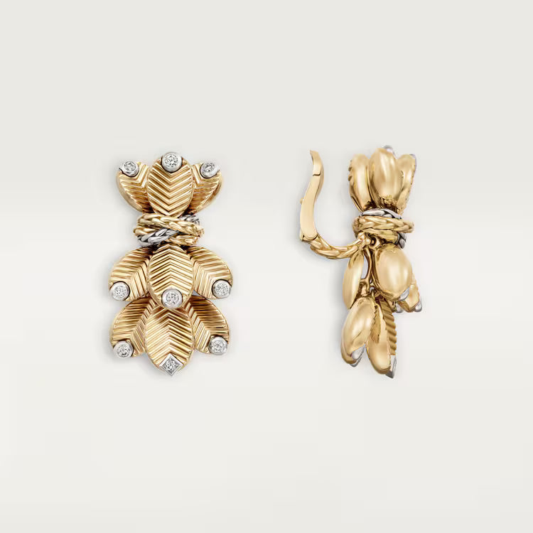 Aurelia Bloom Sculptural Diamond Earrings