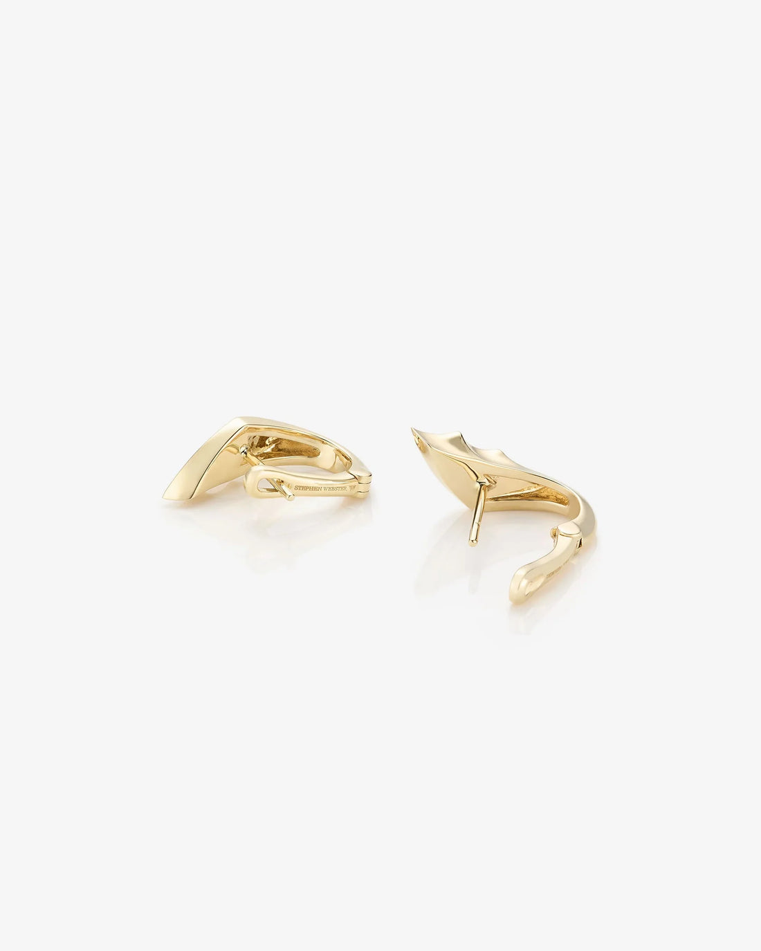 Aurelia Sculpted Leaf Diamond Earrings