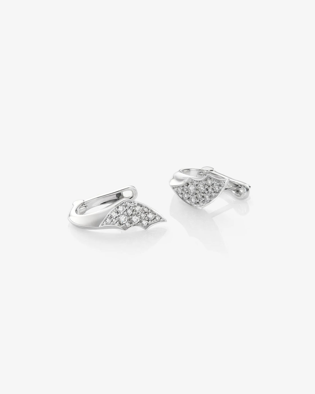 Aurelia Sculpted Leaf Diamond Earrings