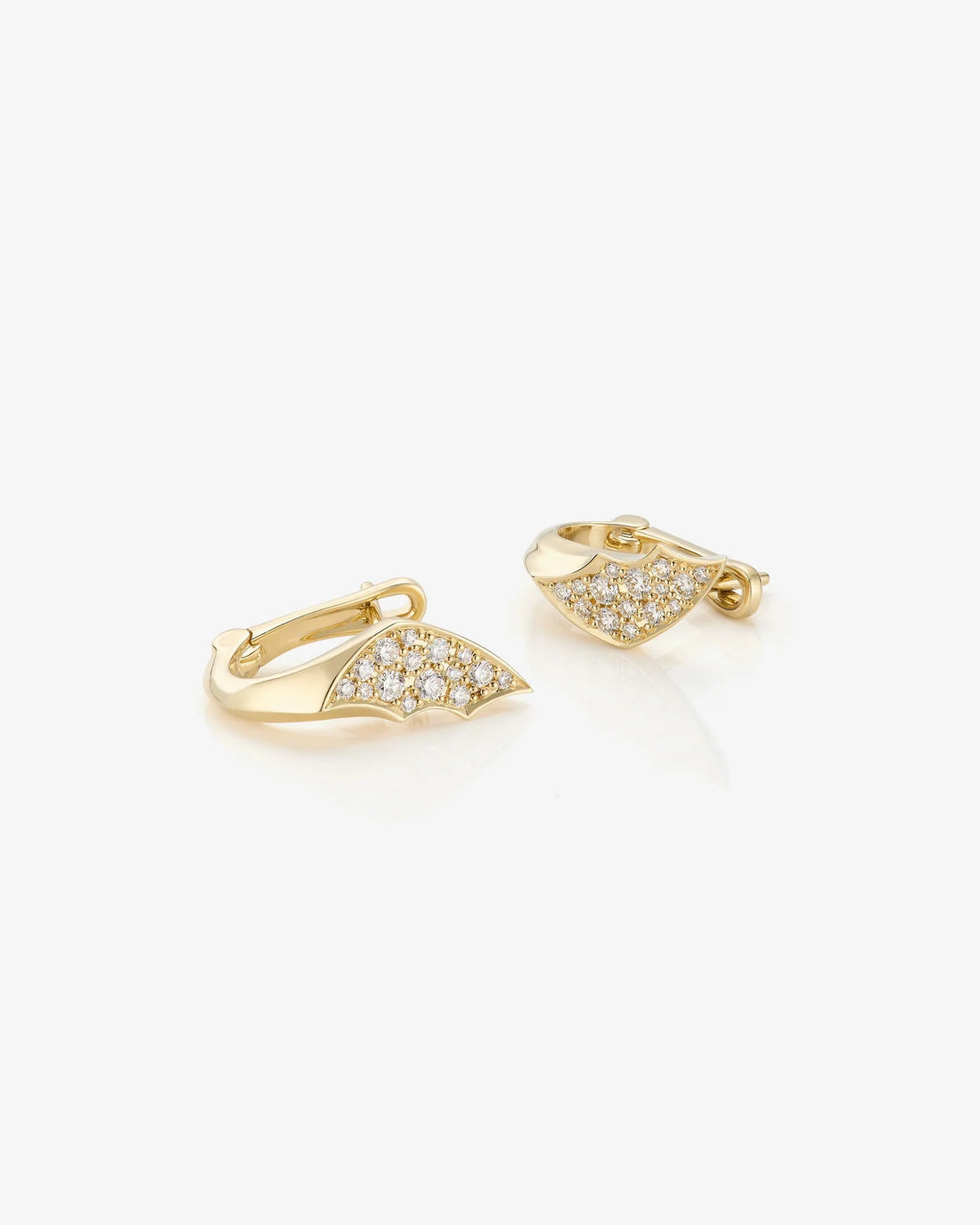 Aurelia Sculpted Leaf Diamond Earrings