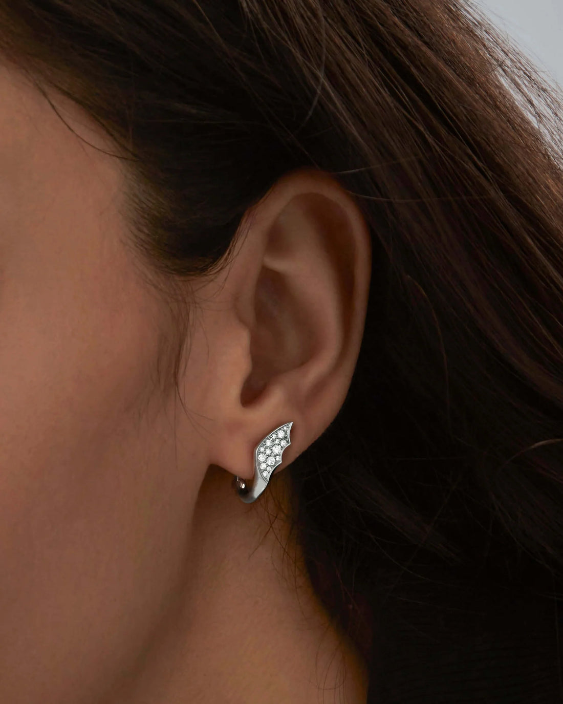 Aurelia Sculpted Leaf Diamond Earrings