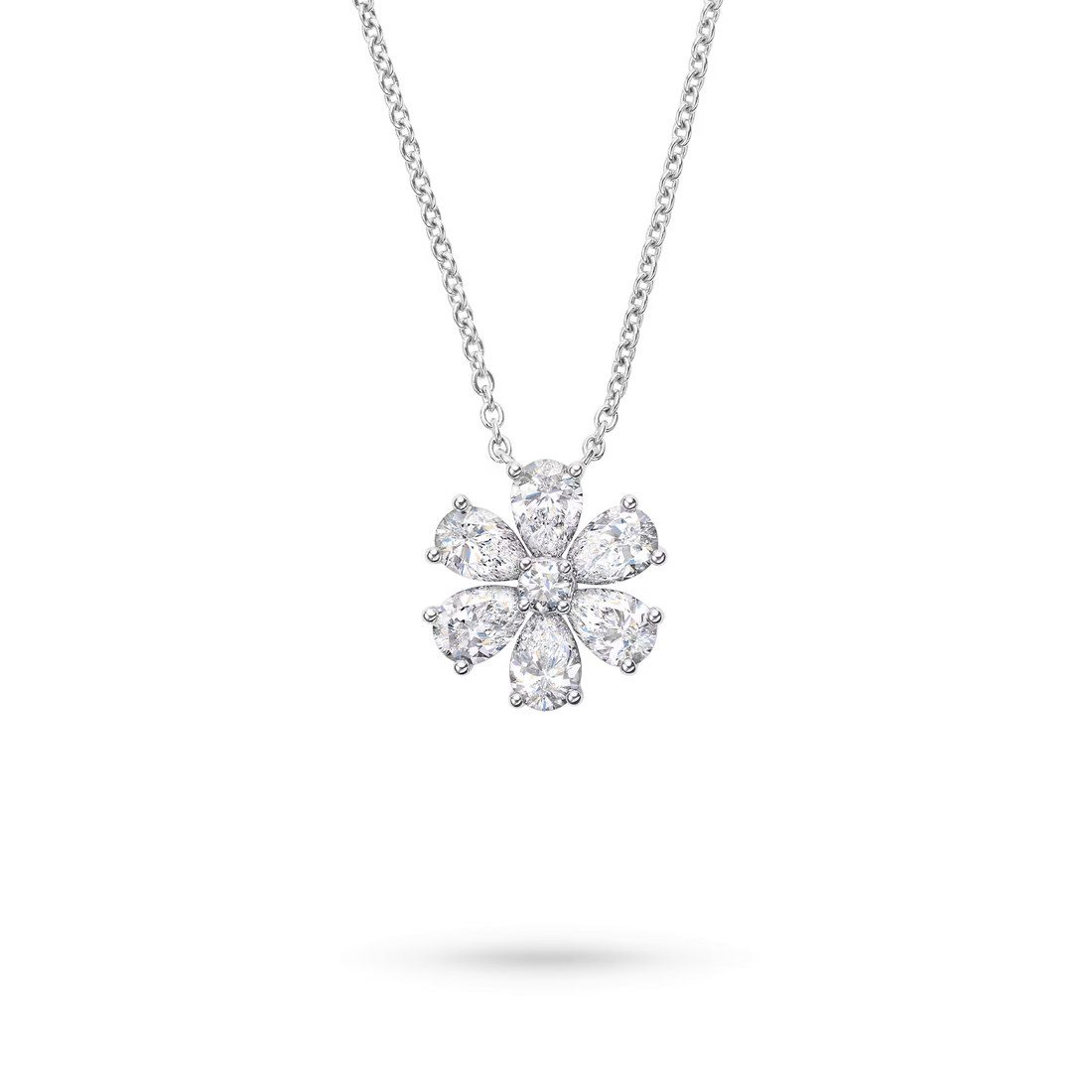 Flora Six-Petal Diamond Necklace