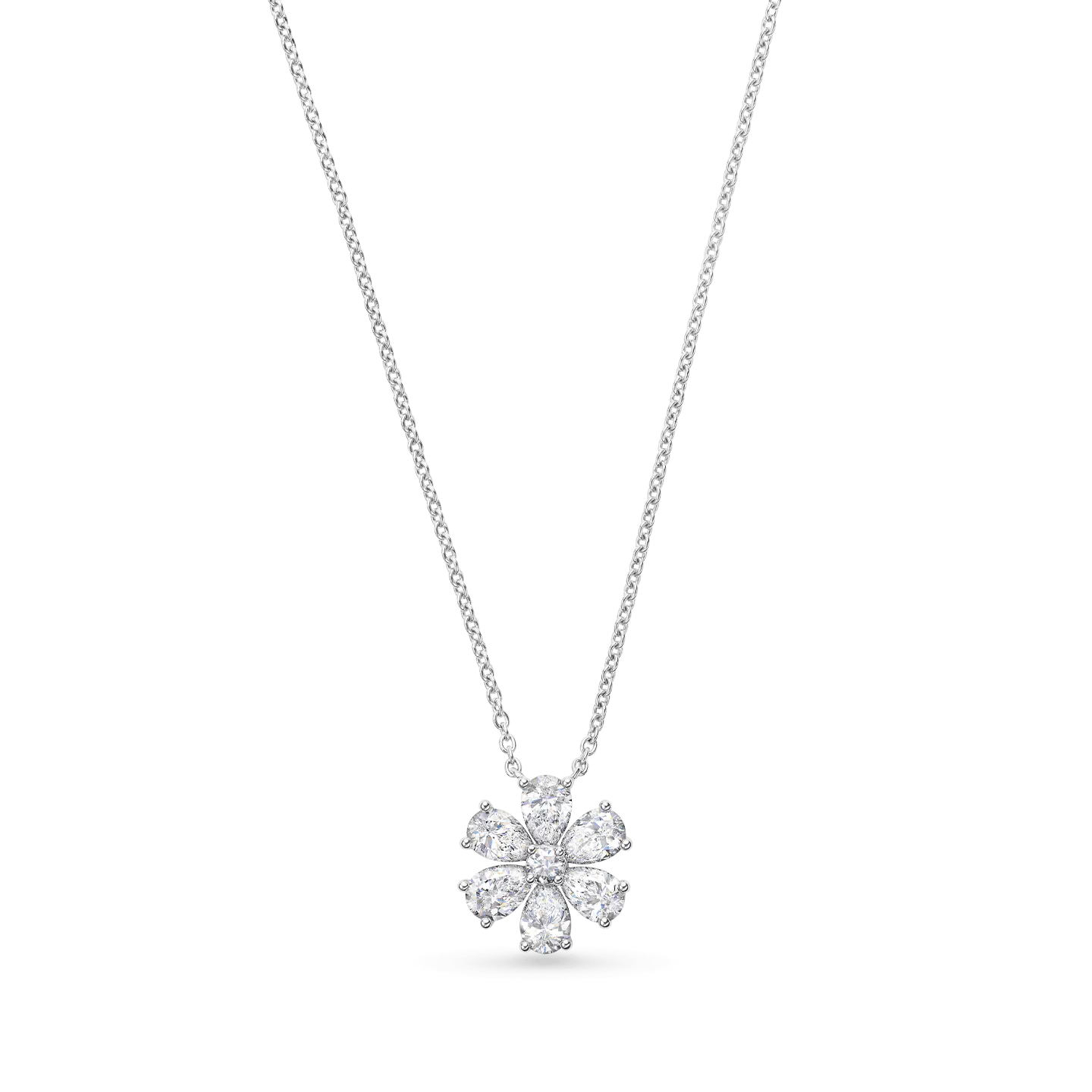 Flora Six-Petal Diamond Necklace