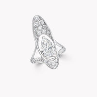 Solenne Pear Diamond Statement Ring