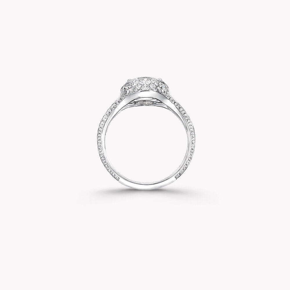Solenne Pear Diamond Statement Ring