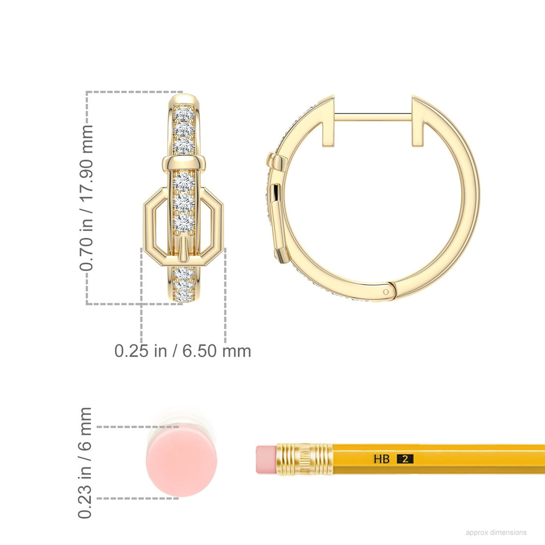 Equestria Belt Hoop Earrings