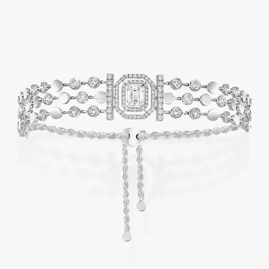 Zarelle Emerald-Cut Cascade Diamond Bracelet