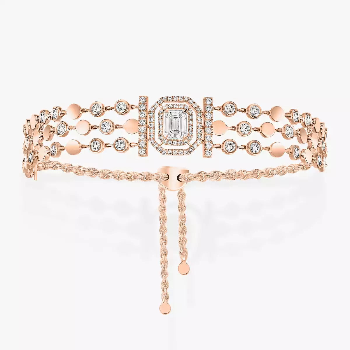 Zarelle Emerald-Cut Cascade Diamond Bracelet