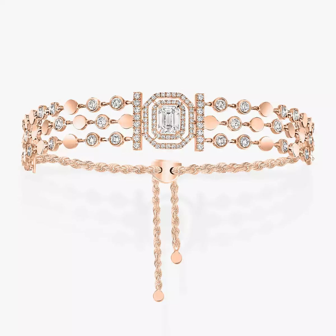 Zarelle Emerald-Cut Cascade Diamond Bracelet