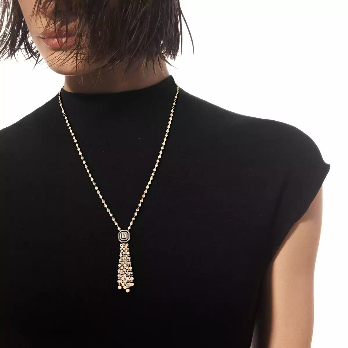 Zarelle Longline Diamond Pendant Necklace