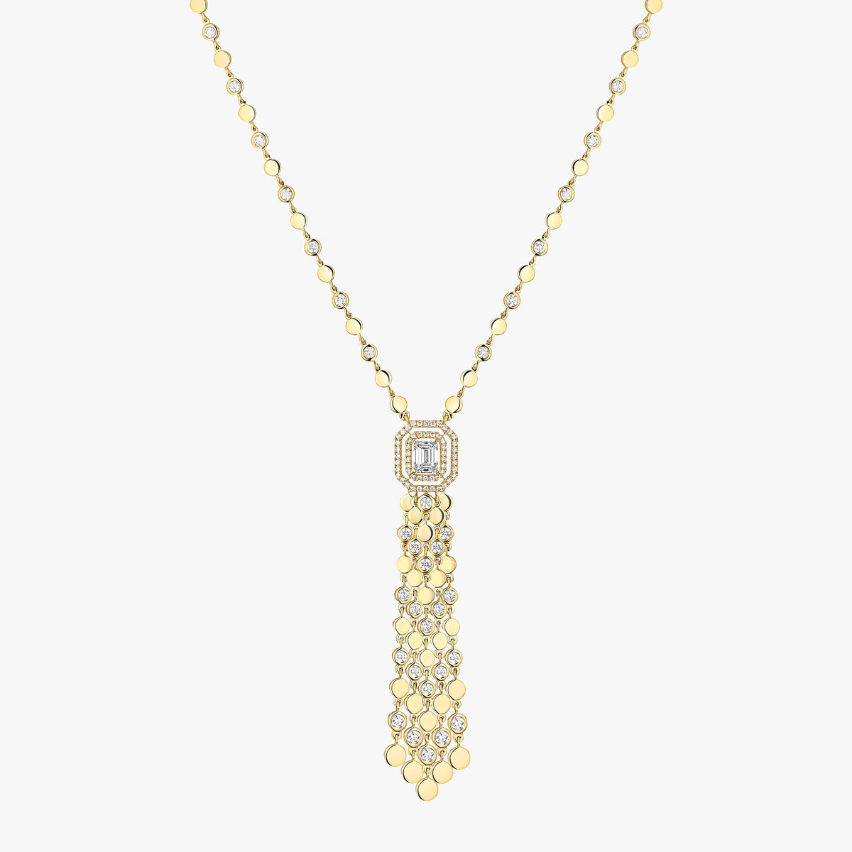 Zarelle Longline Diamond Pendant Necklace