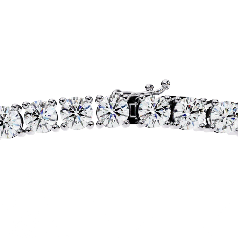 Celestial Graduated Round Diamond Tennis Necklace