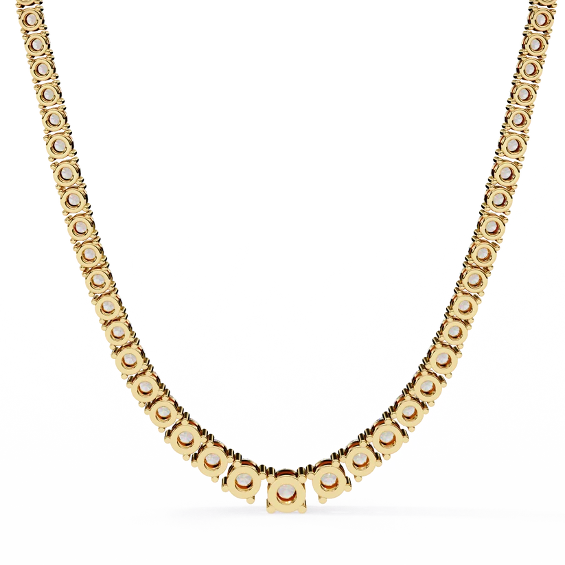 Celestial Graduated Round Diamond Tennis Necklace