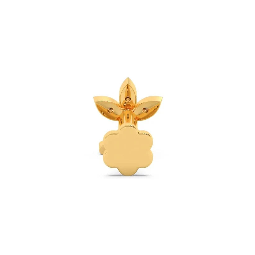 Celestial Leaf Diamond Nose Pin ✨