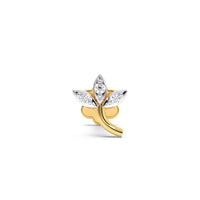 Celestial Leaf Diamond Nose Pin ✨