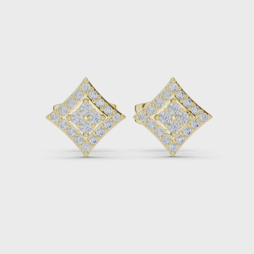 The Elara Diamond Stud Earrings