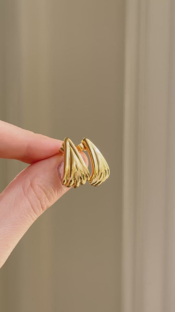 The Fleur Fan Stud Earrings