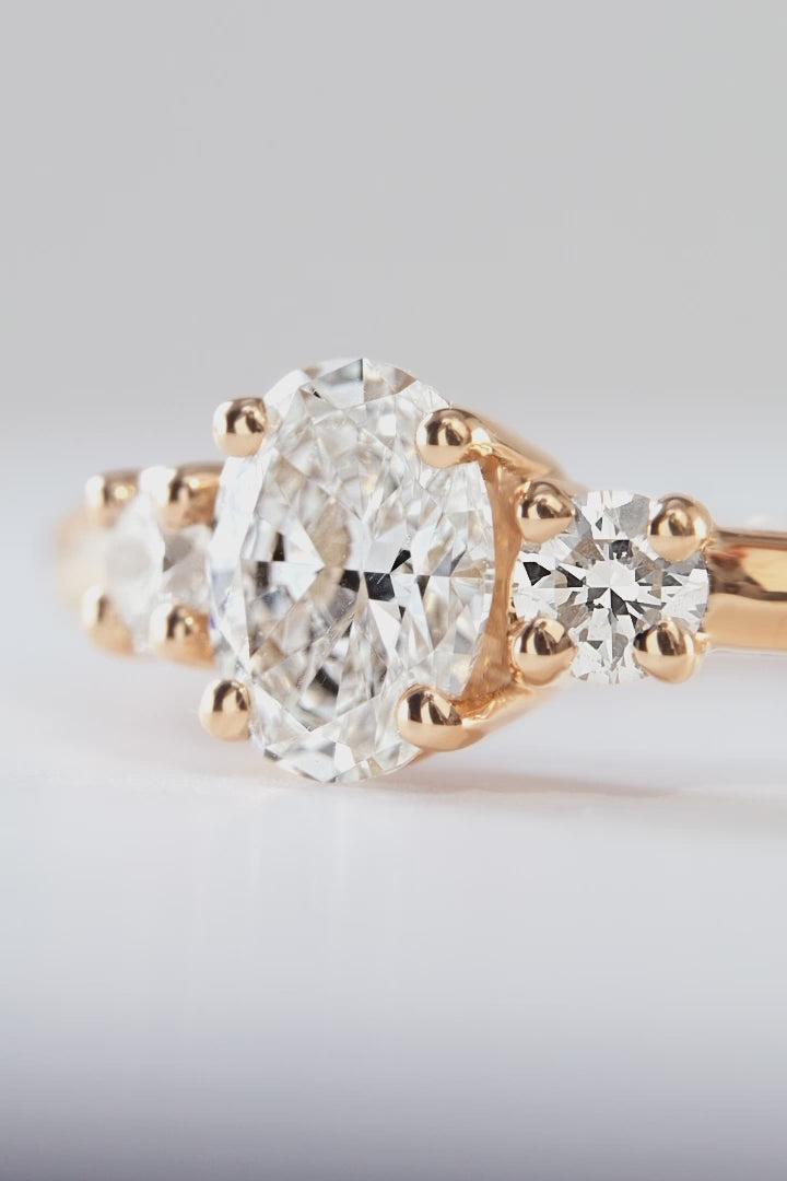 The Seraphine Three-Stone Ring