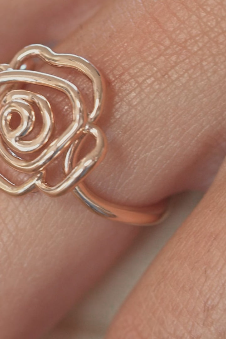 The Rosalie Bloom Gold Ring