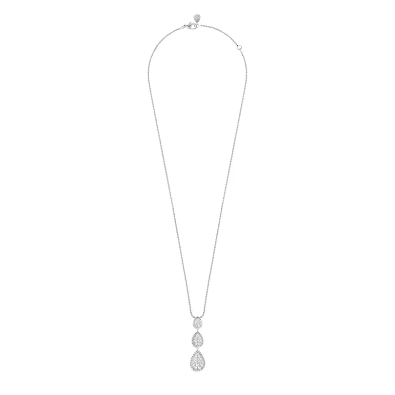 Celestia Triple Teardrop Diamond Necklace