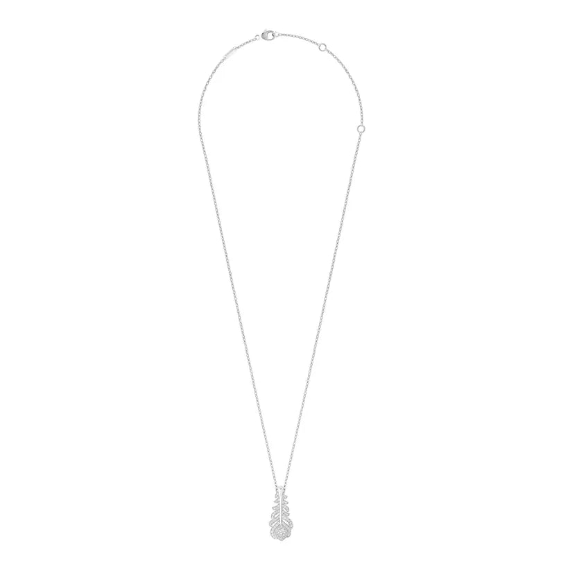 Étoile Feather Diamond Pendant Necklace