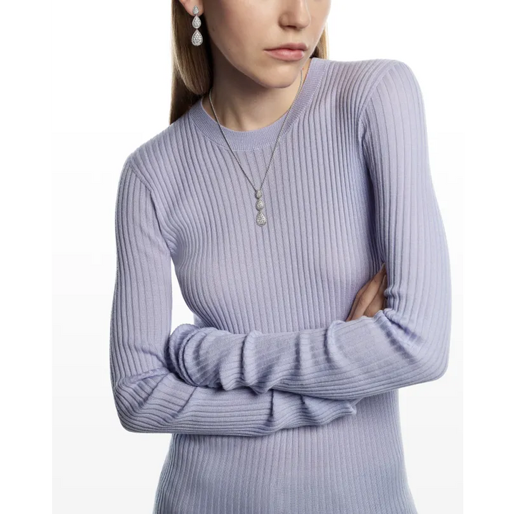 Celestia Triple Teardrop Diamond Necklace