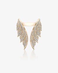 Open Tail Feather Ring