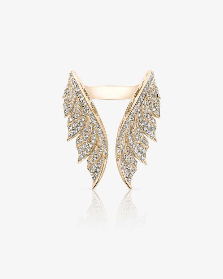 Open Tail Feather Ring