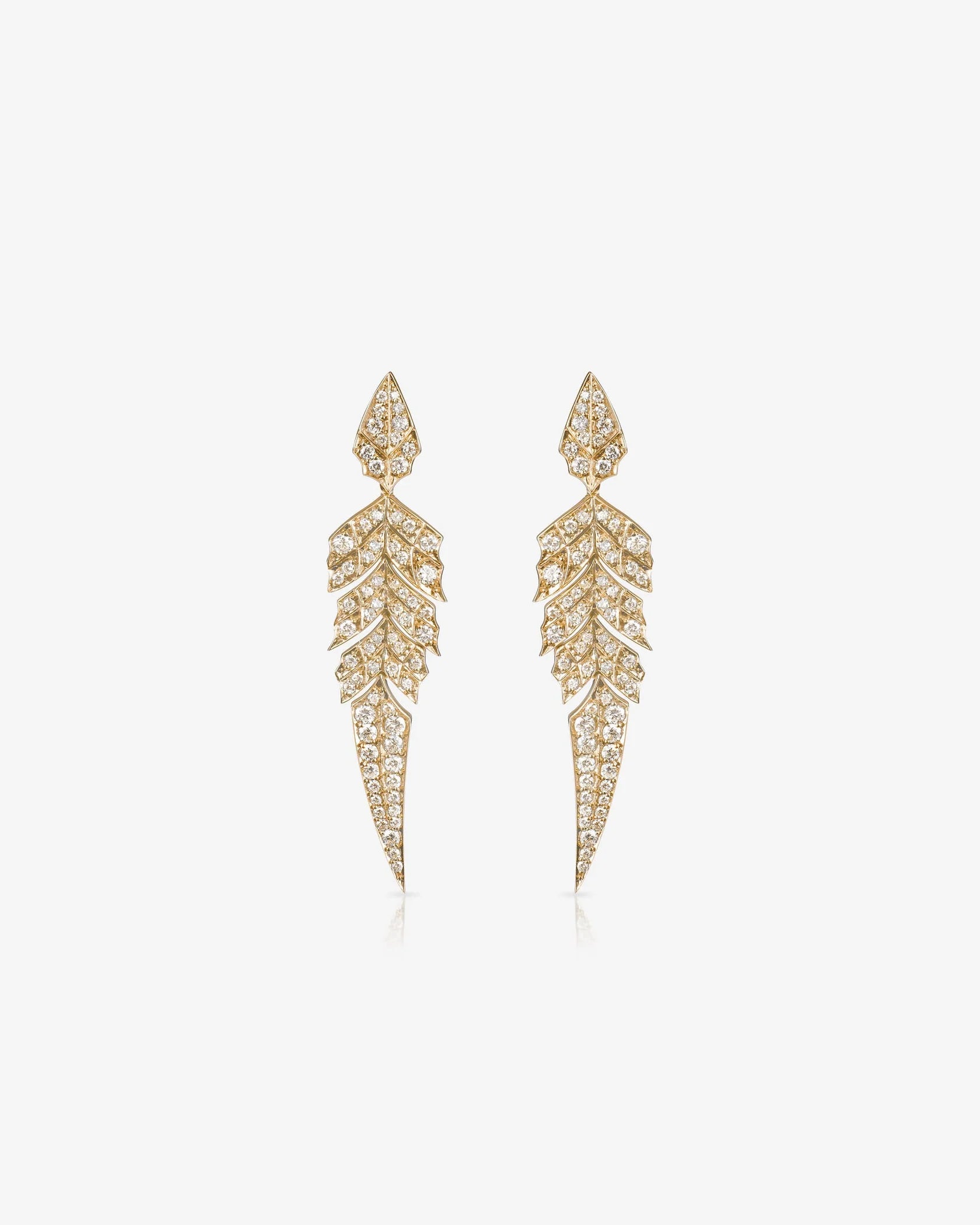 Elysian Plume Diamond Earrings