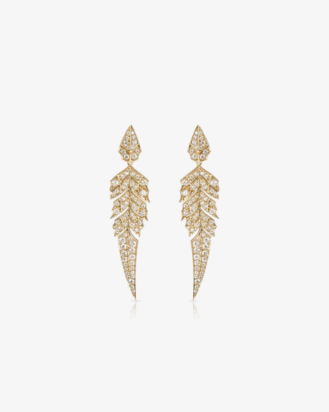 Elysian Plume Diamond Earrings