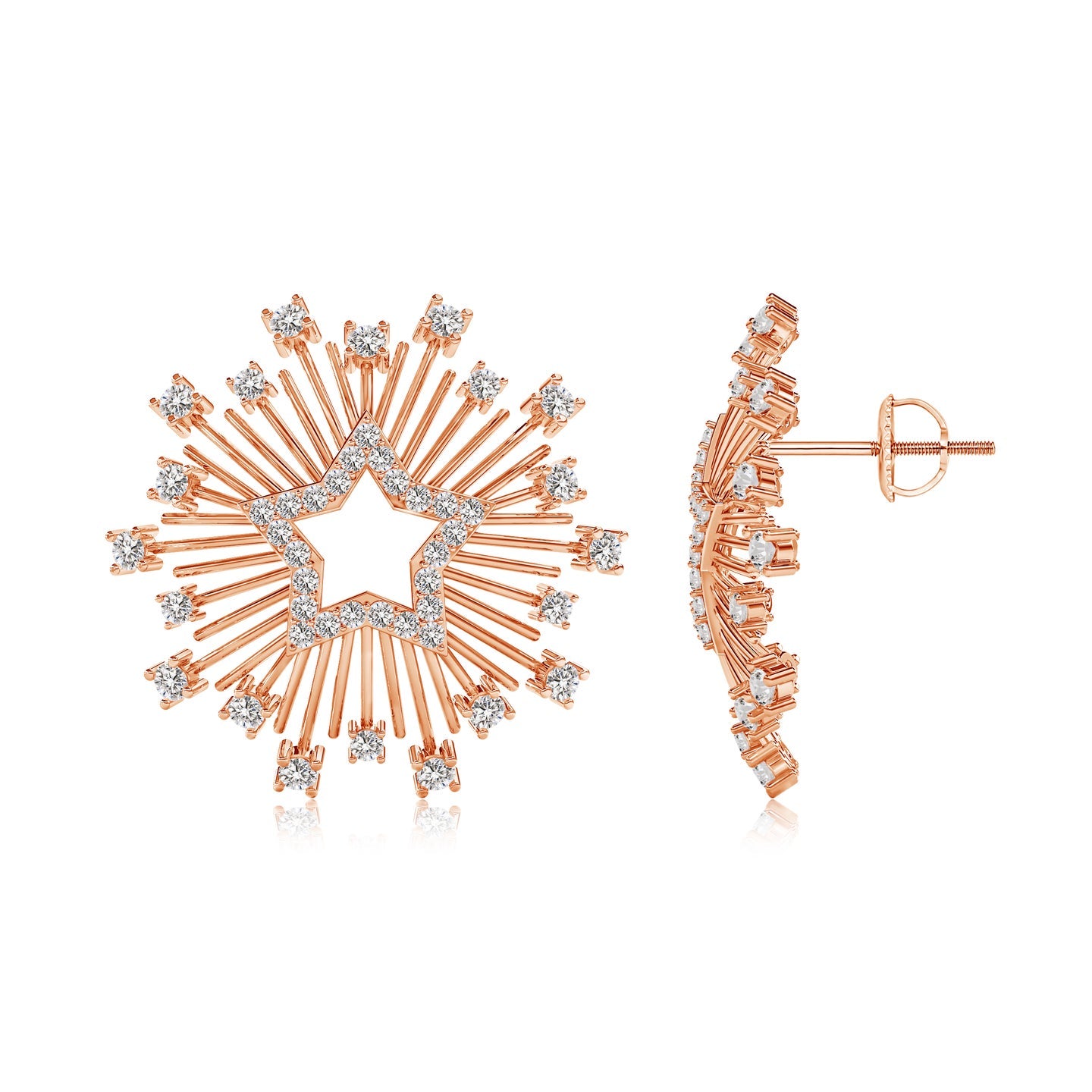 Starlit Natural Diamond Earrings