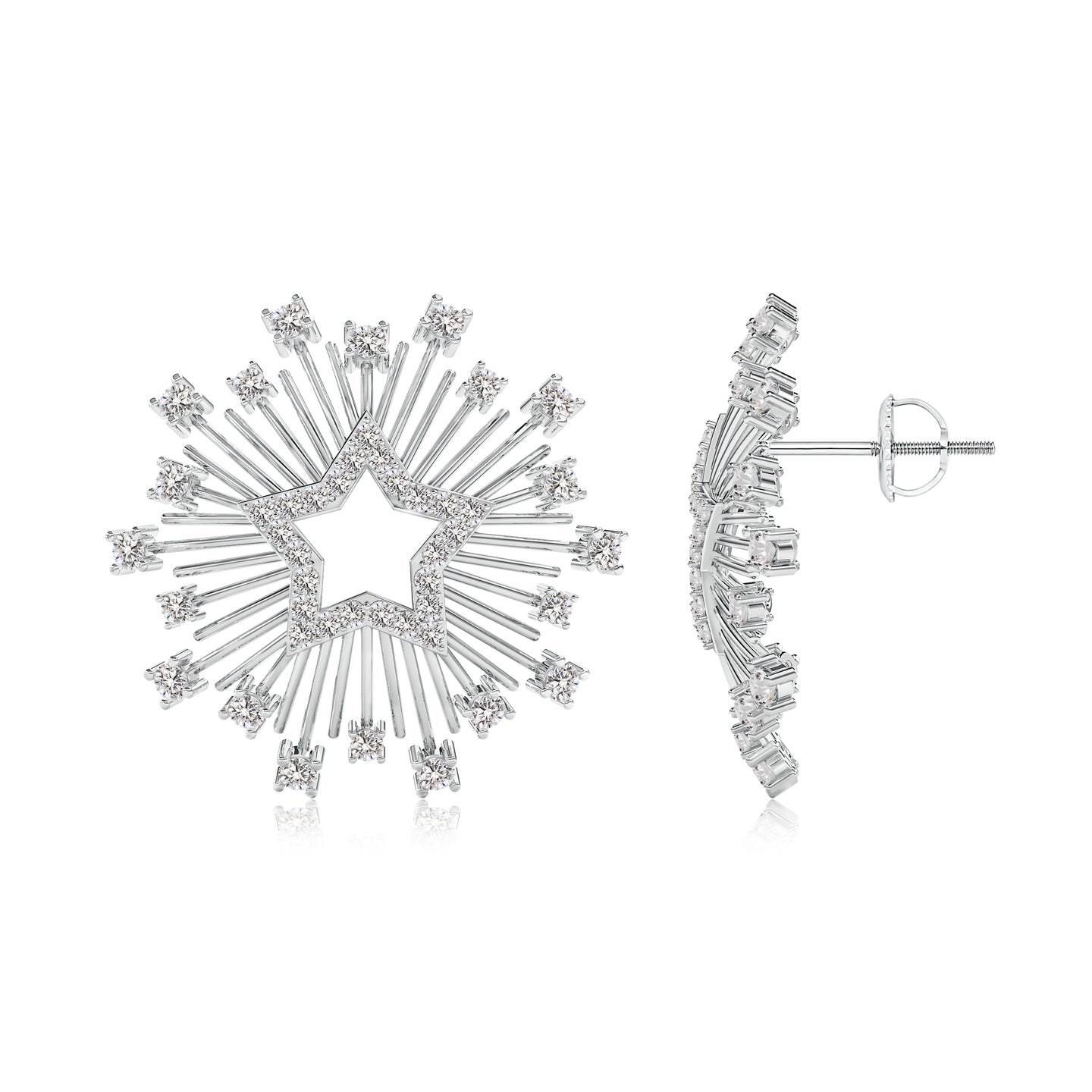 Starlit Natural Diamond Earrings