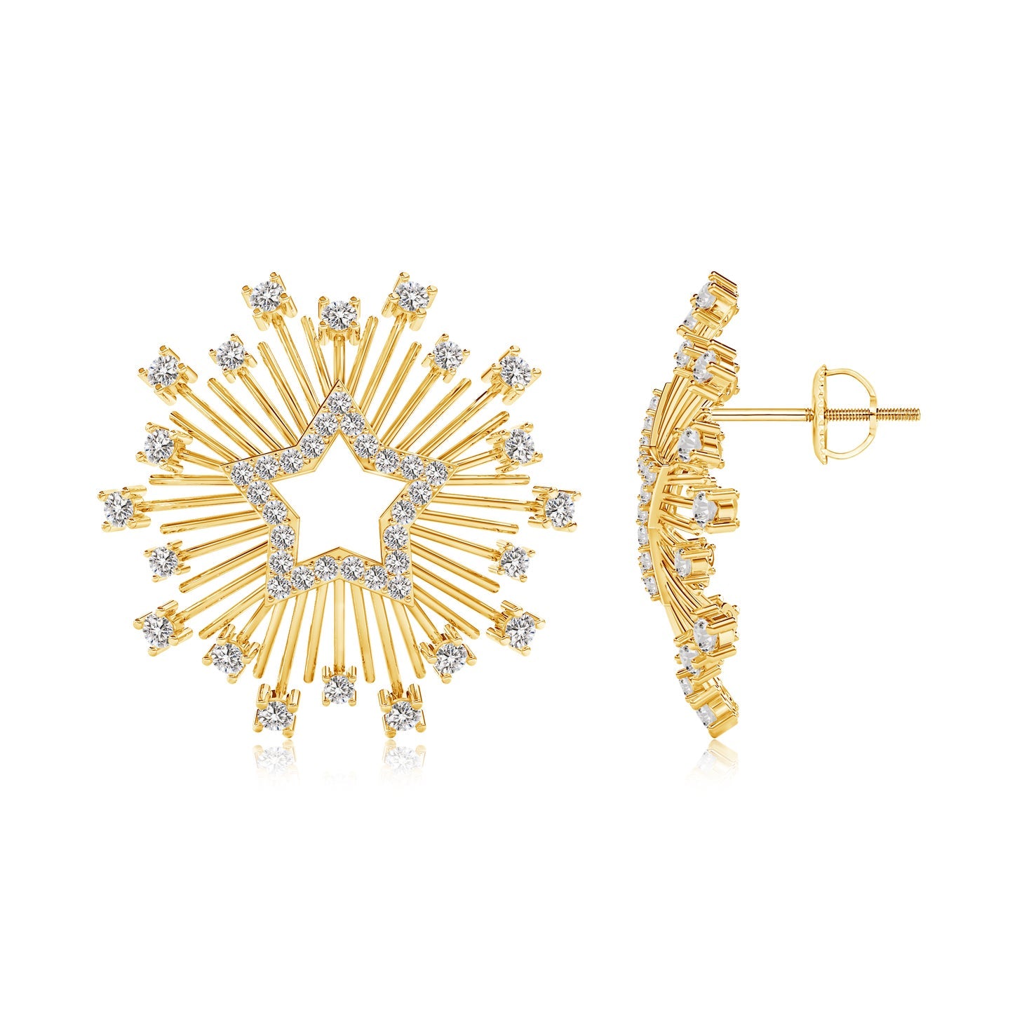Starlit Natural Diamond Earrings
