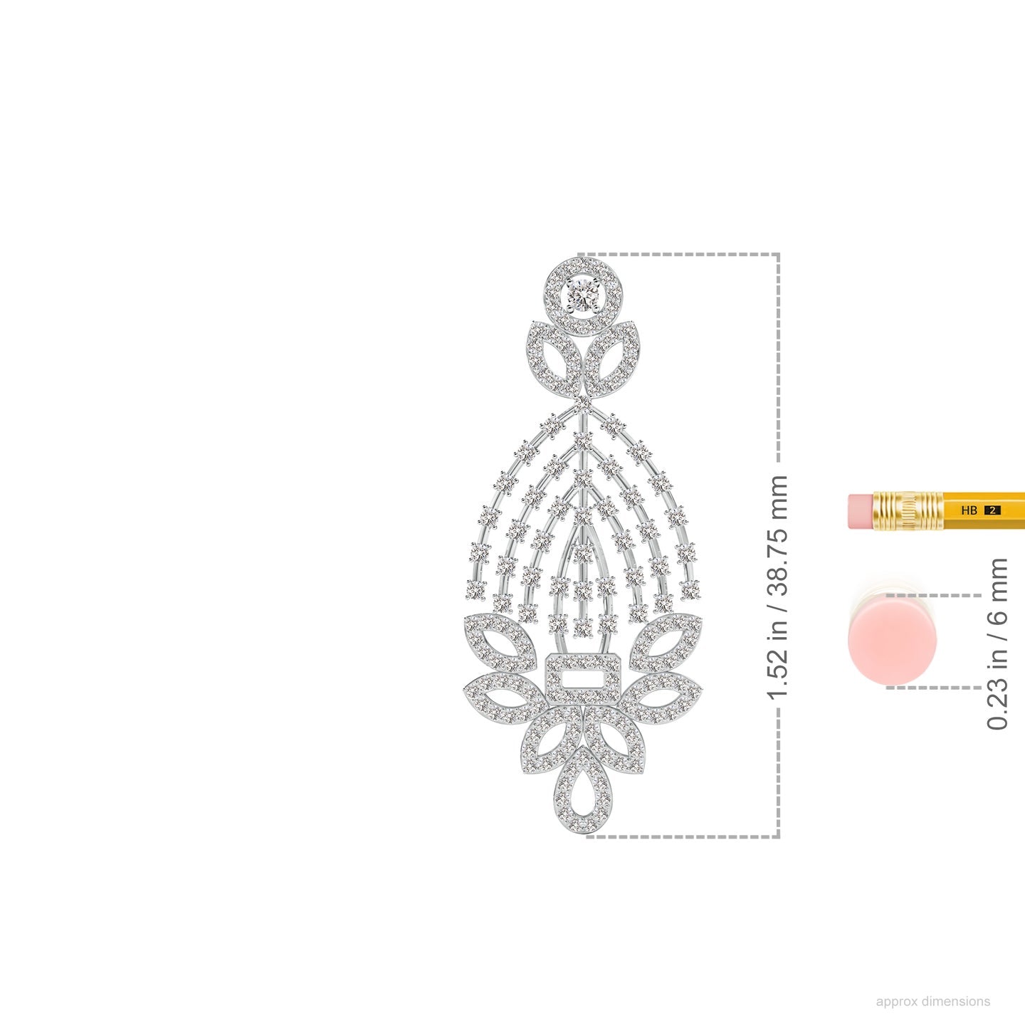 Gleam Grid Natural Diamond Earrings