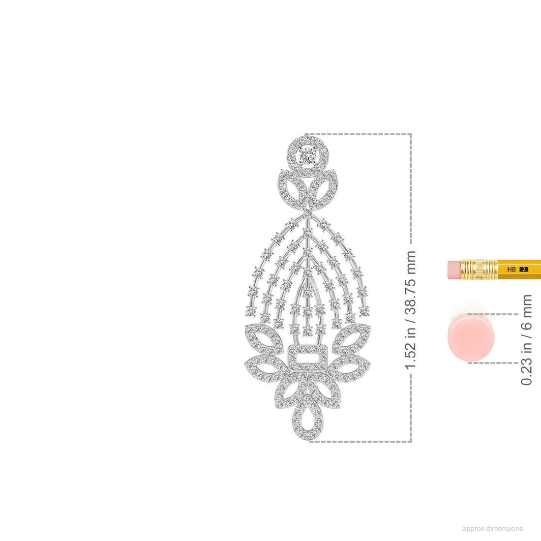 Gleam Grid Natural Diamond Earrings