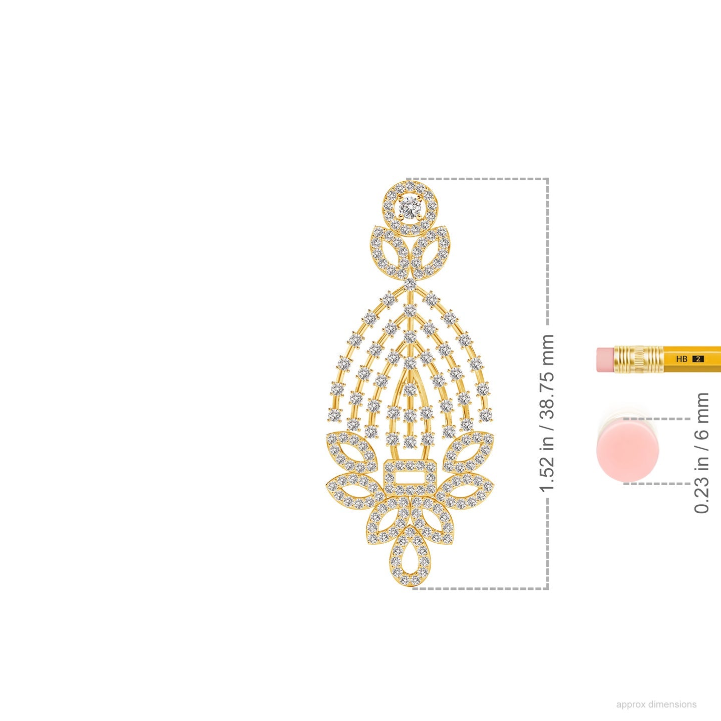 Gleam Grid Natural Diamond Earrings