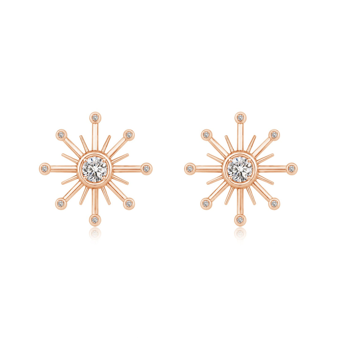 Kathak Sunburst Diamond Earrings