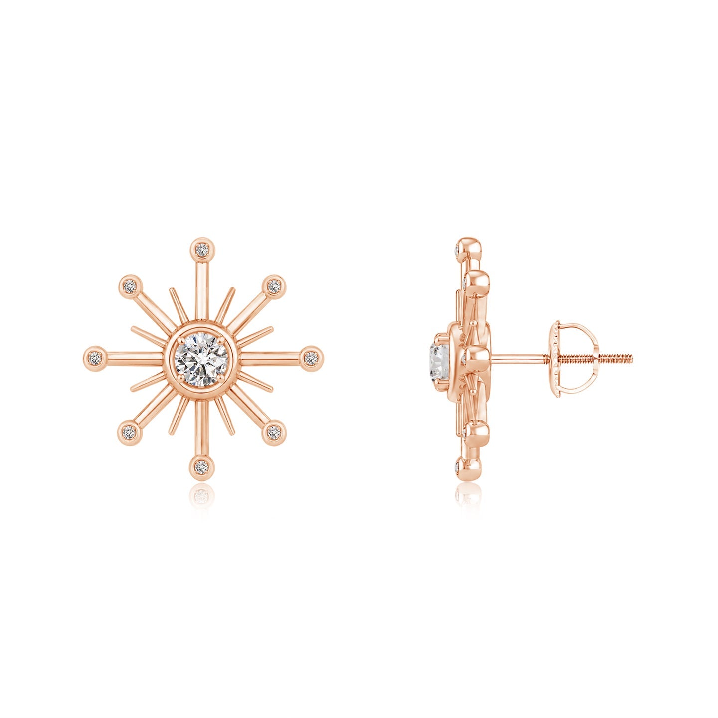 Kathak Sunburst Diamond Earrings