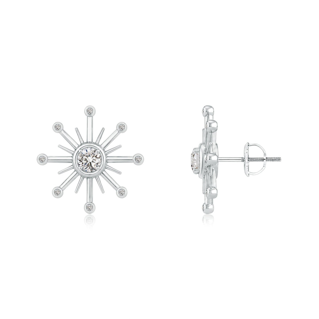 Kathak Sunburst Diamond Earrings