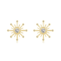 Kathak Sunburst Diamond Earrings